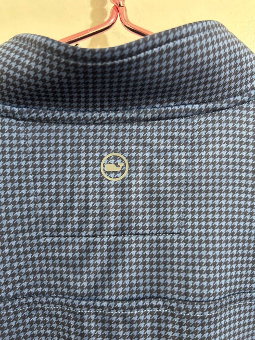 NWT Vineyard Vines Men’s Houndstooth Performance Quarter Zip, Long Sleeves - Picture 7 of 7